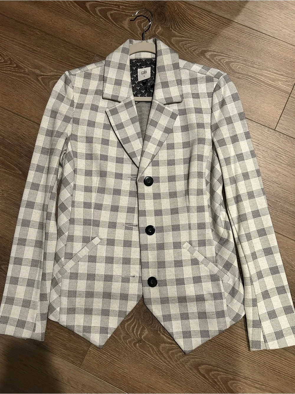 Cabi Valentina Plaid Blazer